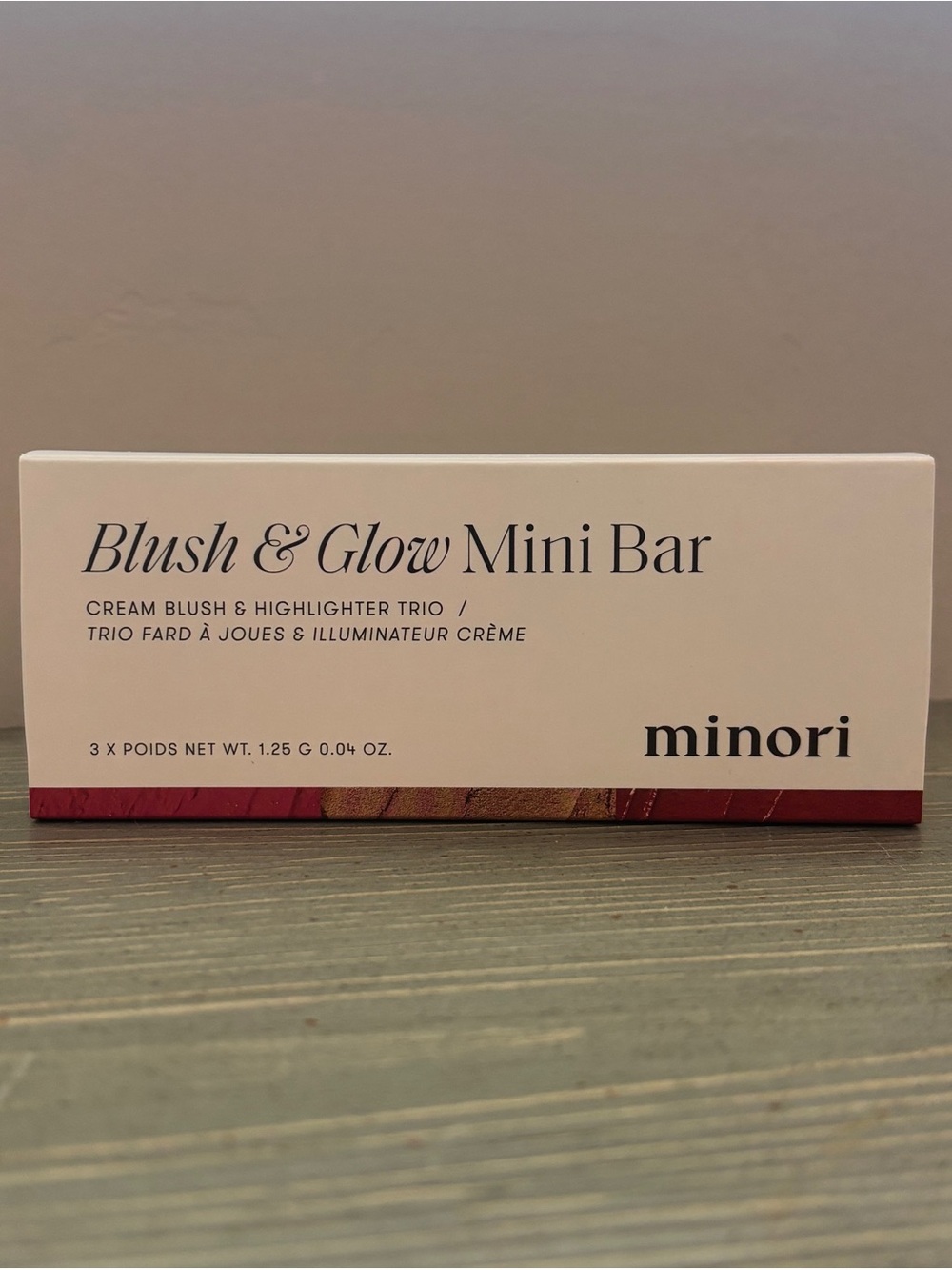 Minori Blush and Glow Mini Bar Crème Blush And Highlighter Trio NEW In Box